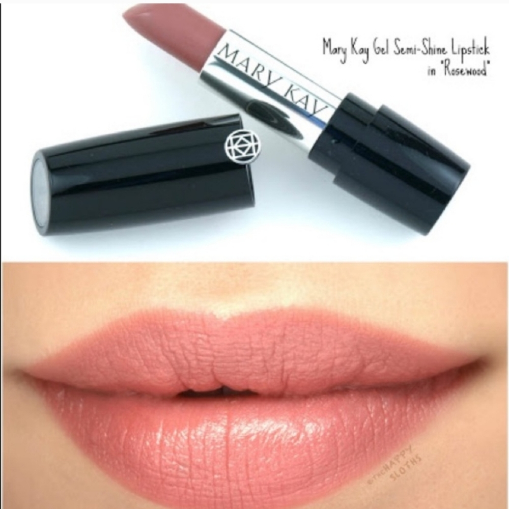 New Mary Kay Gel Semi-Shine Lipstick Rosewood New - Picture 5 of 5
